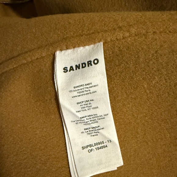 Sandro Wool Blend Felt Jacket (mens) - Picture 7 of 7